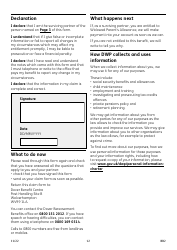 Form BB2 Widowed Parent&#039;s Allowance - United Kingdom, Page 12