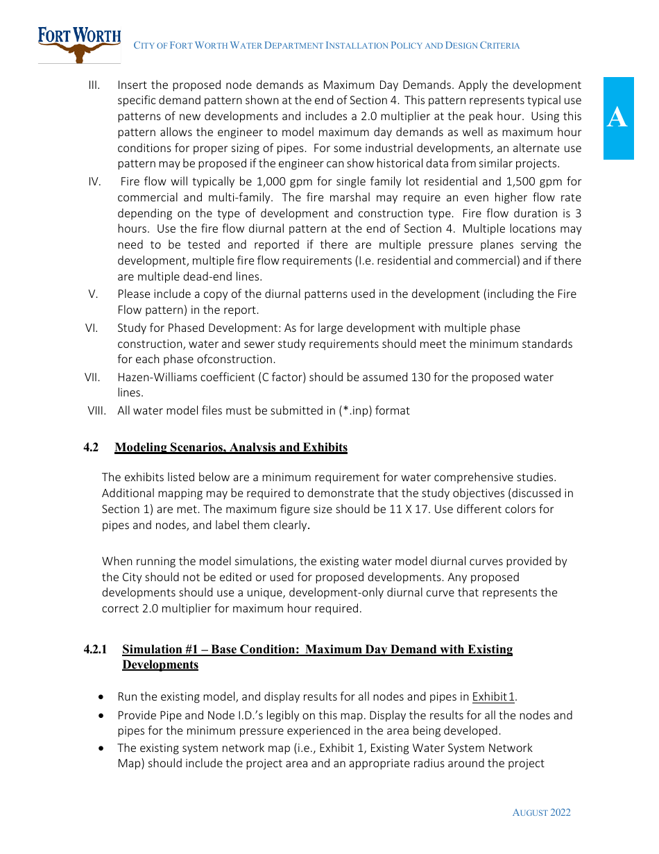 Water Utility Review Application - City of Fort Worth, Texas, Page 10