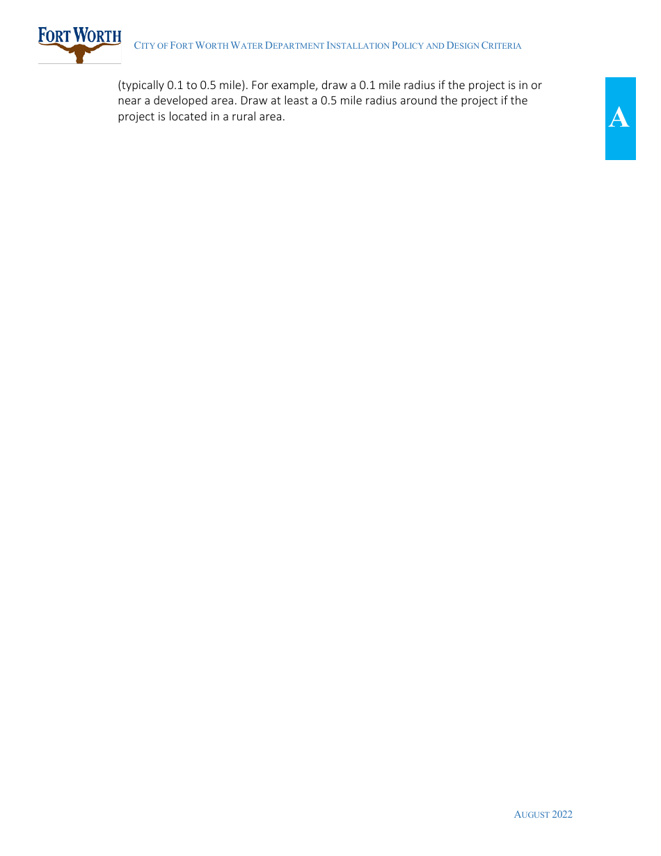 Water Utility Review Application - City of Fort Worth, Texas, Page 11