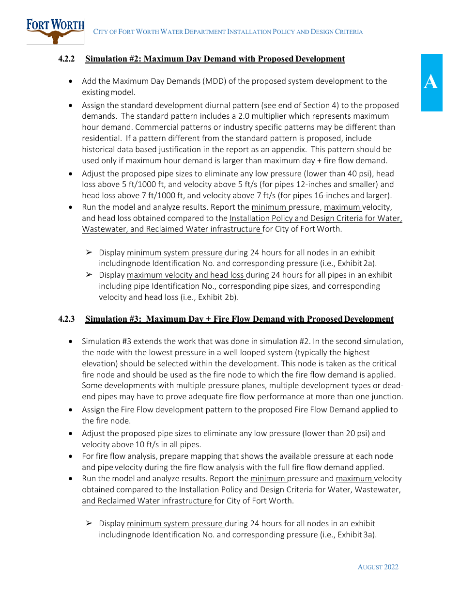 Water Utility Review Application - City of Fort Worth, Texas, Page 12