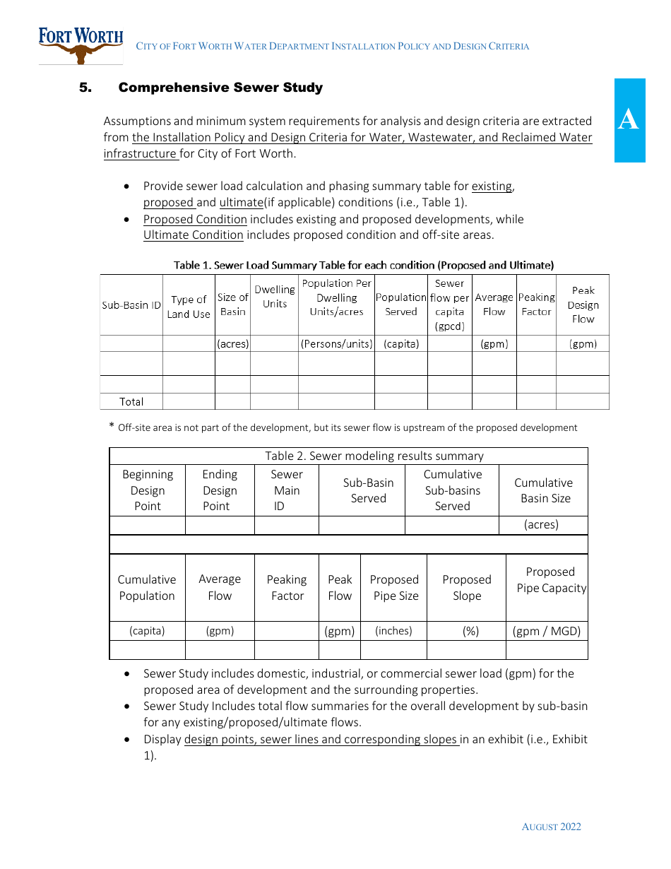 Water Utility Review Application - City of Fort Worth, Texas, Page 15