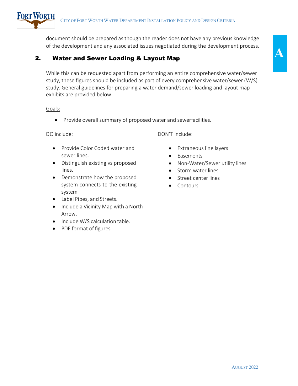 Water Utility Review Application - City of Fort Worth, Texas, Page 5