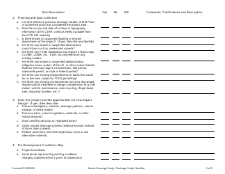 Drainage Study Checklist - City of Fort Worth, Texas, Page 3