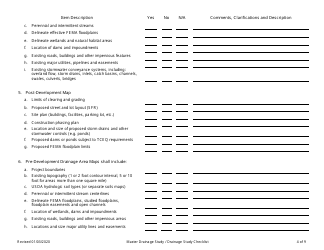 Drainage Study Checklist - City of Fort Worth, Texas, Page 4