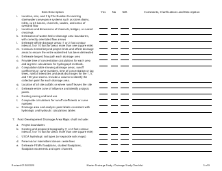 Drainage Study Checklist - City of Fort Worth, Texas, Page 5