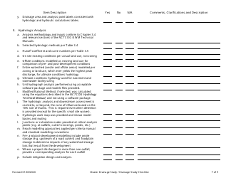 Drainage Study Checklist - City of Fort Worth, Texas, Page 7