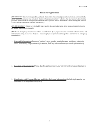 Application for Emergency Examination - Vermont, Page 2