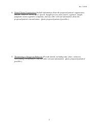 Application for Emergency Examination - Vermont, Page 3