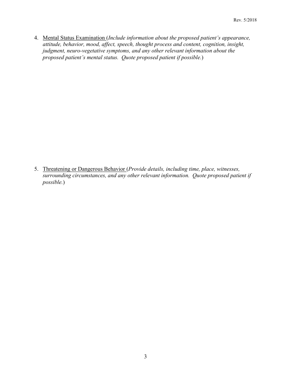 Application for Emergency Examination - Vermont, Page 3