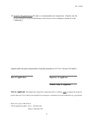 Application for Emergency Examination - Vermont, Page 5