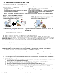 Form 413 Commercial Driver Medical &amp; Self Certifying Verification - Alaska, Page 2