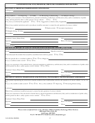 Form 468 Confidential Eye/Medical/Mental Examination Report - Alaska, Page 2