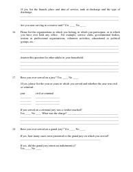 Form 50 Jury Questionnaire - Minnesota, Page 3