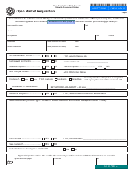 Form 76-146-2 Open Market Requisition - Texas