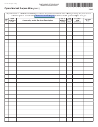 Form 76-146-2 Open Market Requisition - Texas, Page 2