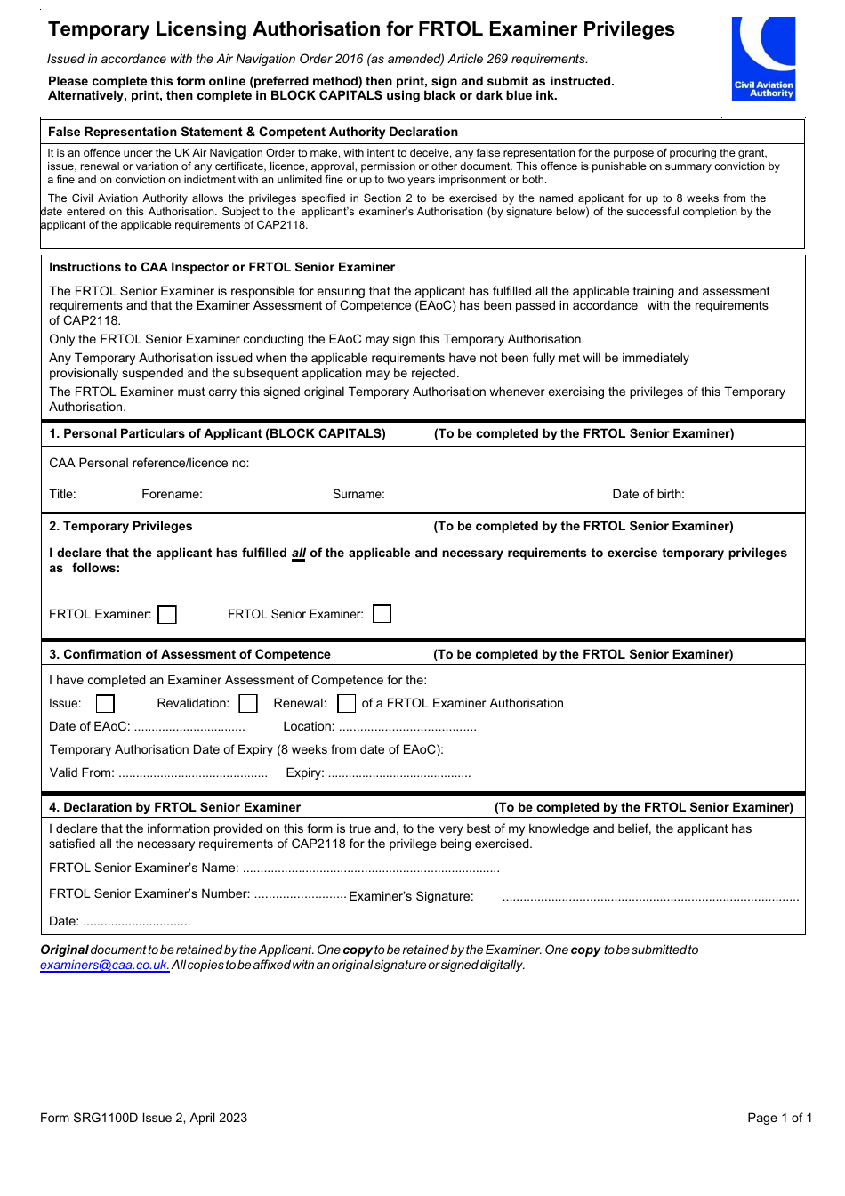 Form Srg1100d Fill Out Sign Online And Download Fillable Pdf United Kingdom Templateroller