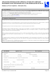 Form SRG1917 Application for Regulatory Approval of Pans-Ops Compliant Instrument Flight Procedures (Ifps) to Be Promulgated in the Uk - United Kingdom, Page 2
