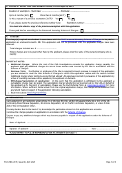 Form SRG2137 Application for Exemption Under Article 71 of UK Reg (Eu) No. 2018/1139 Against Parts 66 or 147 of the UK Continuing Airworthiness Regulation, UK Aircrew Regulation, UK Air Traffic Controllers Regulation or Under Article 266 of the Air Navigation Order - United Kingdom, Page 3