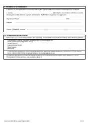 CAA Form SRG1413A Application for Flying Display Director (Fdd) Restricted Radio Operator&#039;s Certificate of Competence - United Kingdom, Page 3