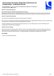 CAA Form SRG1413A Application for Flying Display Director (Fdd) Restricted Radio Operator&#039;s Certificate of Competence - United Kingdom, Page 5