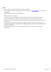 Form CA1330 Register of Aircraft Mortgages Entry of Priority Notice - United Kingdom, Page 2
