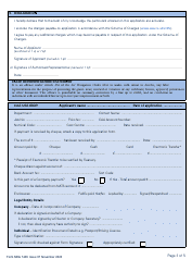 Form SRG1420 Application for Approval as a Flight Inspection Organisation or Variation to an Existing Approval - United Kingdom, Page 3