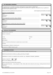Form SRG2002B Application for an Aerodrome Certificate - United Kingdom, Page 3
