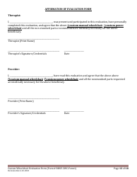 BHSF-CWC Form 1 Custom Wheelchair Evaluation Form - Louisiana, Page 13