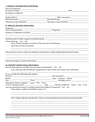 BHSF-CWC Form 1 Custom Wheelchair Evaluation Form - Louisiana, Page 2
