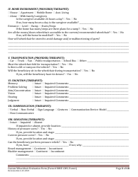 BHSF-CWC Form 1 Custom Wheelchair Evaluation Form - Louisiana, Page 3