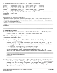 BHSF-CWC Form 1 Custom Wheelchair Evaluation Form - Louisiana, Page 4