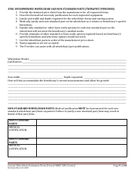 BHSF-CWC Form 1 Custom Wheelchair Evaluation Form - Louisiana, Page 9