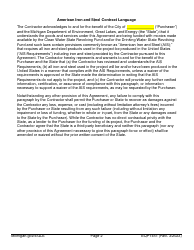 Form EQP1451 Equivalency Projects Contract Boilerplate Language - Michigan, Page 2