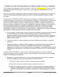 Form EQP1451 Equivalency Projects Contract Boilerplate Language - Michigan, Page 4