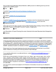 Form EQP1462 Joint Clean Water State Revolving Funds (Cwsrf/Swqif) and Drinking Water State Revolving Fund (Dwsrf) Project Planning Document Submittal Form - Michigan, Page 2