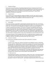 Code of Ethics for Contractors - Texas, Page 12