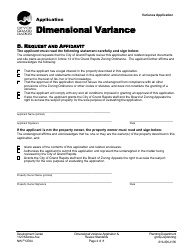 Dimensional Variance Application - City of Grand Rapids, Michigan, Page 4