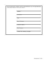 Expenditure Reporting Form for Contractors - Texas, Page 2