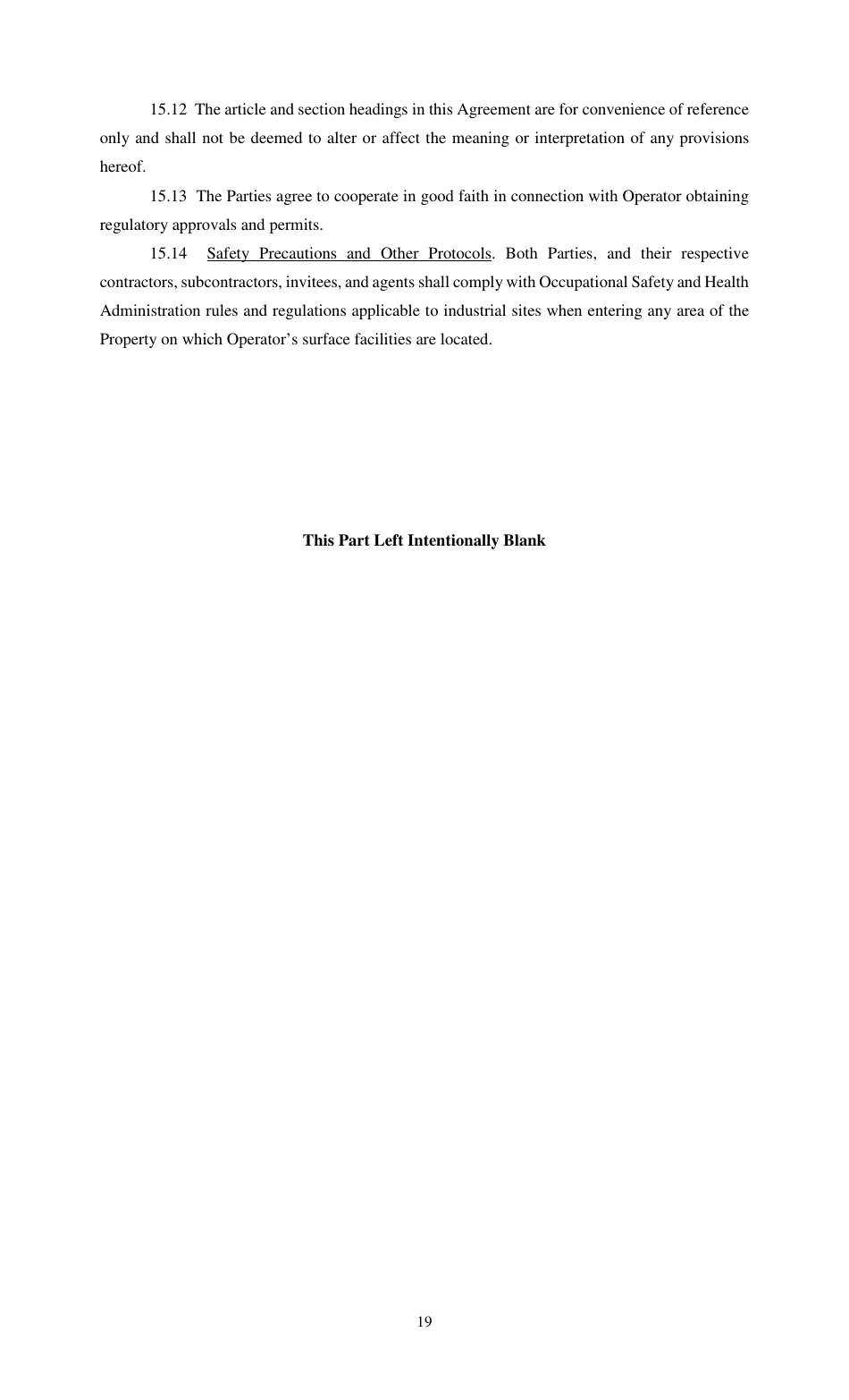 Carbon-Dioxide Storage Agreement - Louisiana, Page 19