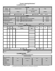Document preview: AF Form 527B Courier's Briefing Worksheet