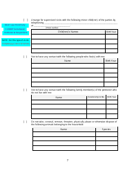 Form 2F-P-466 Ex Parte Petition for an Hrs 586 Temporary Restraining Order - Hawaii, Page 7