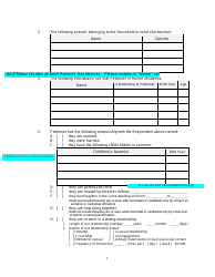Form 2F-P-471 Ex-parte Petition for an Hrs 586 Temporary Restraining Order - Hawaii, Page 2