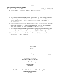 Form CCP0238 Order Appointing Guardian/Successor Guardian of the Person of a Minor - Cook County, Illinois, Page 3