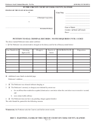 Document preview: Form CCCR0339 Petition to Seal Criminal Records - No Fee Required Until 1/1/2022 - Cook County, Illinois
