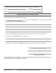 Document preview: Form CCP1000 Proof of Mailing and Publication - Cook County, Illinois
