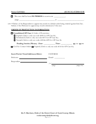 Form CCDR0121 Status Call Order - Cook County, Illinois, Page 2