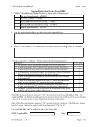 Form 1396-3 Systems Engineering Review Form (Serf) - Ohio, Page 2