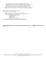 Formulario DWS-ESD475-SP Formulario Para Reportar Cambios - Utah (Spanish), Page 3