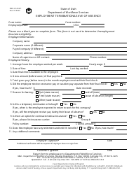 Document preview: Form DWS-ESD631 Employment Termination/Leave of Absence - Utah