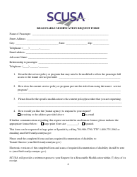 Document preview: Reasonable Modification Request Form - Stanly County, North Carolina